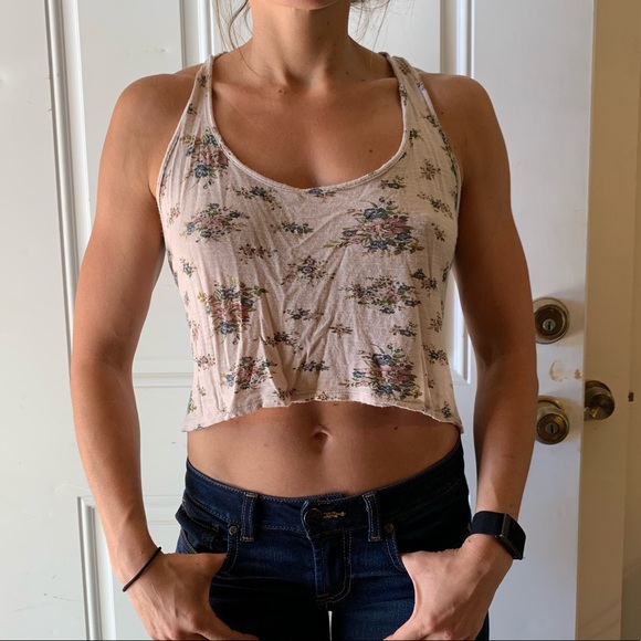 Paper Crane Tops - Floral crop top Paper Crane Tops - Floral crop top